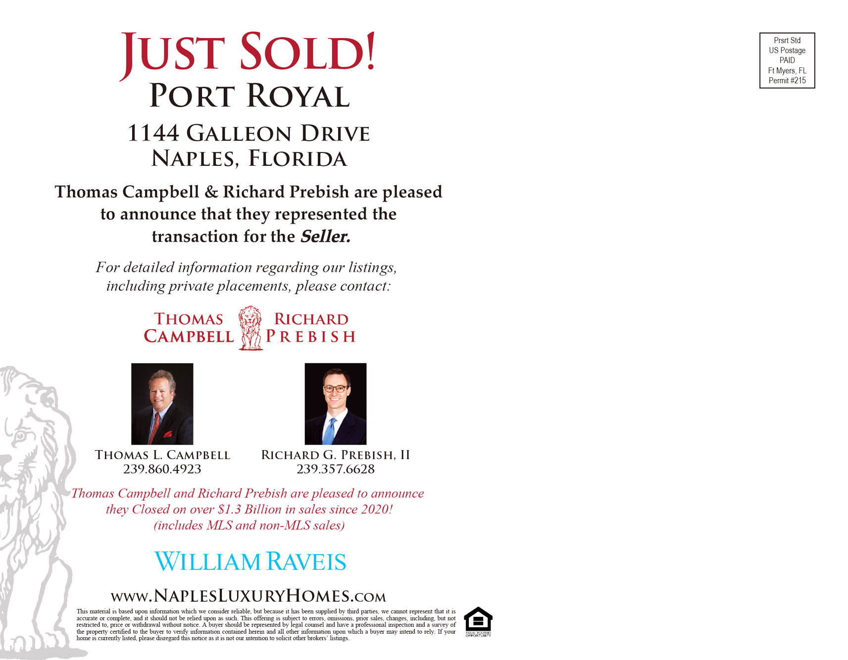 1144 Galleon Drive - Just Sold announcement