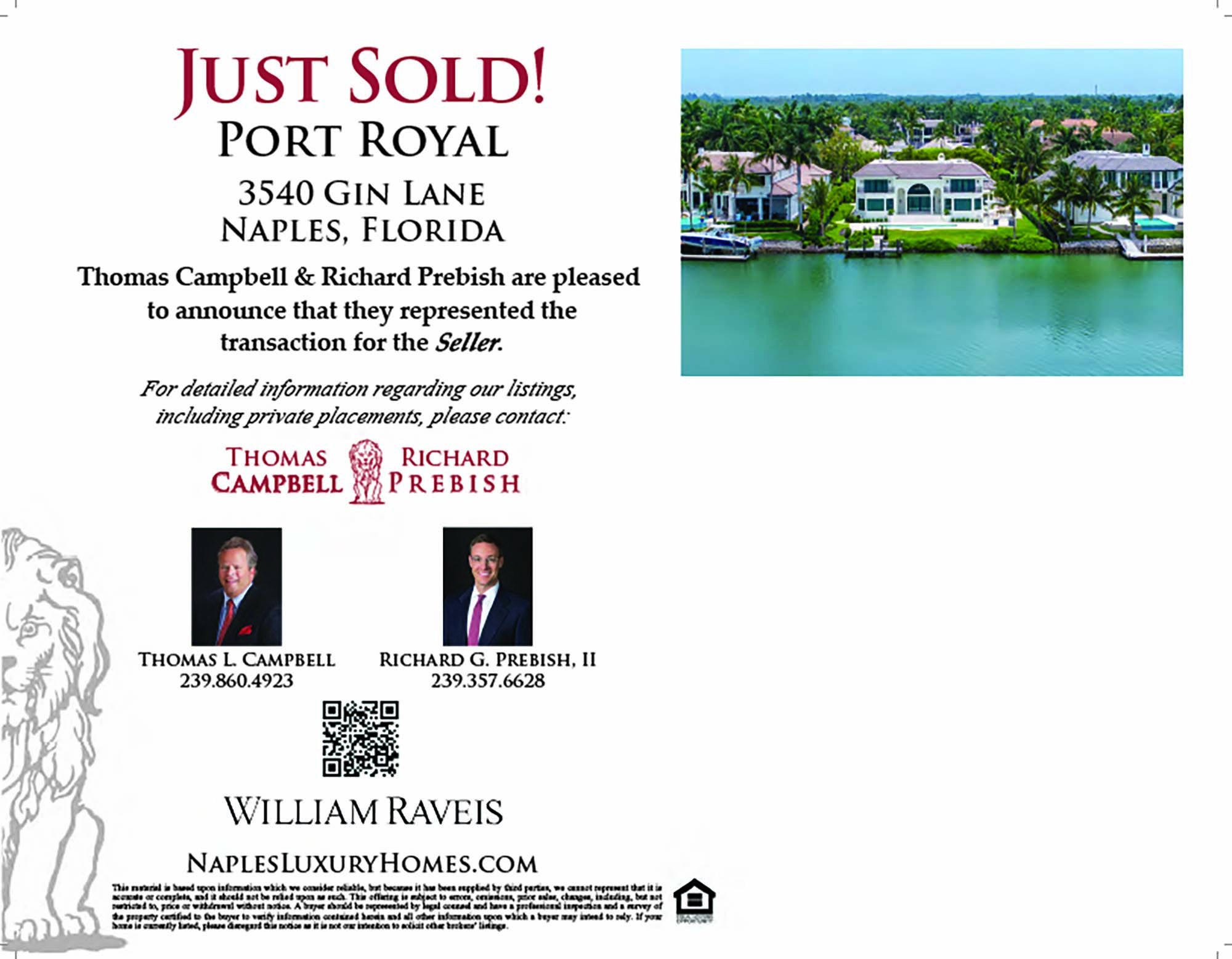 3540 Gin Lane - Just Sold announcement
