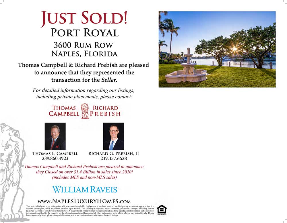 3600 Rum Row - Just Sold announcement