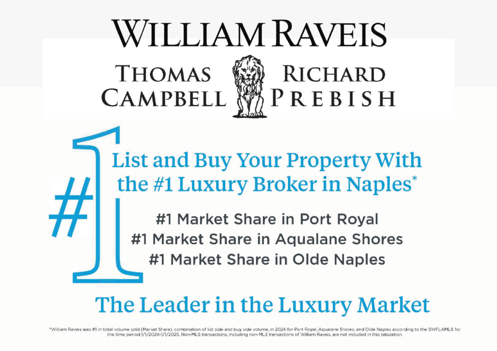 #1 Market Share in Port Royal, Aqualane Shores and Olde Naples